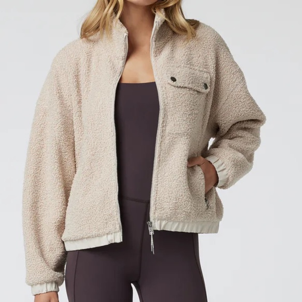 Women's Vuori Sycamore Full Zip Jacket 💫 Dune 💫 Medium - Picture 14 of 15